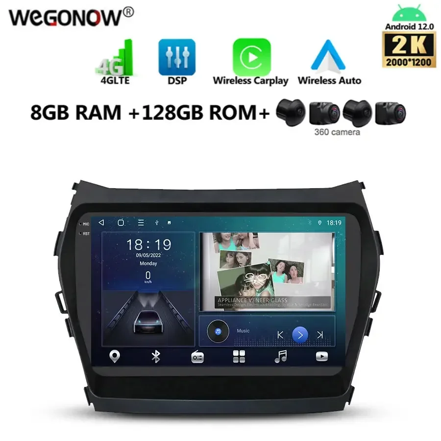 Автомобильный DVD-плеер Carplay, 2000*1200, Android 13,0, 8 ГБ + 128 ГБ, GPS, карта, Wi-Fi, Bluetooth, RDS, радио для Hyundai IX45, Santafe 2013 - 2017
Автомобильный DVD-плеер Carplay, 2000*1200, Android 13,0, 8 ГБ + 128 ГБ, GPS, карта, Wi-Fi, Bluetooth, RDS, радио для Hyundai IX45, Santafe 2013 - 2017