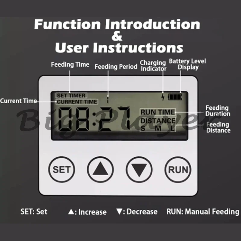 Adjustable Solar Automatic Aquarium Feeder Timer Fish Pond Digital Food Dispenser Koi Pond Intelligent Timing Feeding
Adjustable Solar Automatic Aquarium Feeder Timer Fish Pond Digital Food Dispenser Koi Pond Intelligent Timing Feeding