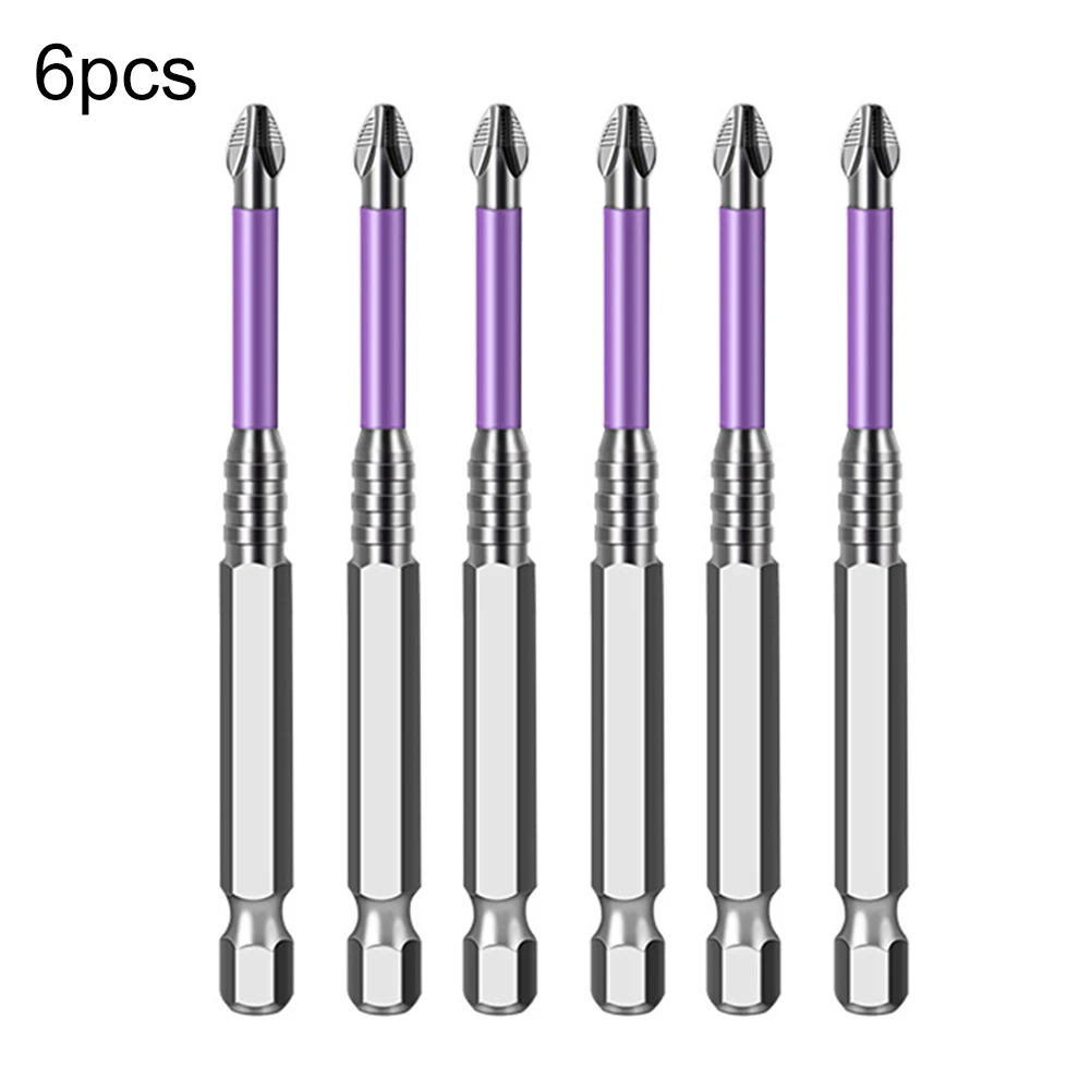 6 PCS PH2 Magnetic Screwdriver Bits Non-slip 90mm High Strength High Strength Non-slip Drill Bits Strong Magnetic Electric Drill
6 PCS PH2 Magnetic Screwdriver Bits Non-slip 90mm High Strength High Strength Non-slip Drill Bits Strong Magnetic Electric Drill
