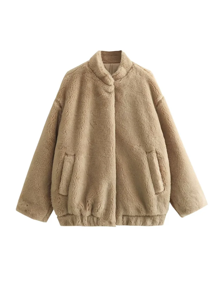 2024 Autumn/Winter New Women Solid Color Fleece Jacket Ladies Casual Retro Imitation Fur Top
2024 Autumn/Winter New Women Solid Color Fleece Jacket Ladies Casual Retro Imitation Fur Top