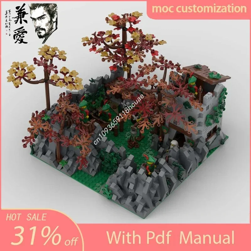 Moc Medieval CAMOUFLAGED OUTPOST Modular Castle Model Building Blocks DIY Creative Assembly Bricks Kids Holiday presents
Moc Medieval CAMOUFLAGED OUTPOST Modular Castle Model Building Blocks DIY Creative Assembly Bricks Kids Holiday presents