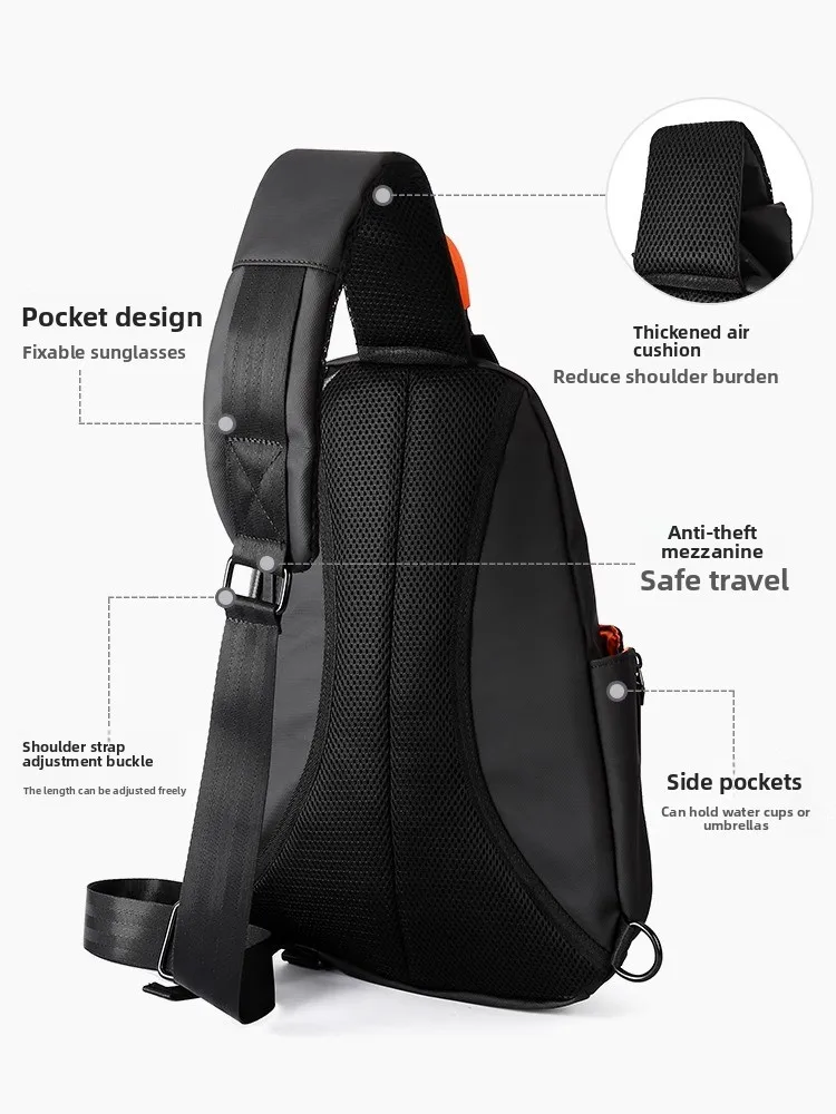 Мужская модная большая вместительная диагональная мотоциклетная сумка на одно плечо, многофункциональная нагрудная сумка Street Sle, тренд для отдыха
Мужская модная большая вместительная диагональная мотоциклетная сумка на одно плечо, многофункциональная нагрудная сумка Street Sle, тренд для отдыха