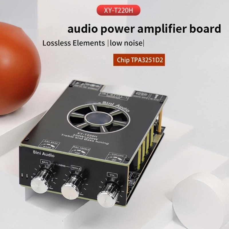 Y4UE Amplifiers Module 220W + 220W Treble Bass Frequency Adjustment 2Channel TPA3251
Y4UE Amplifiers Module 220W + 220W Treble Bass Frequency Adjustment 2Channel TPA3251