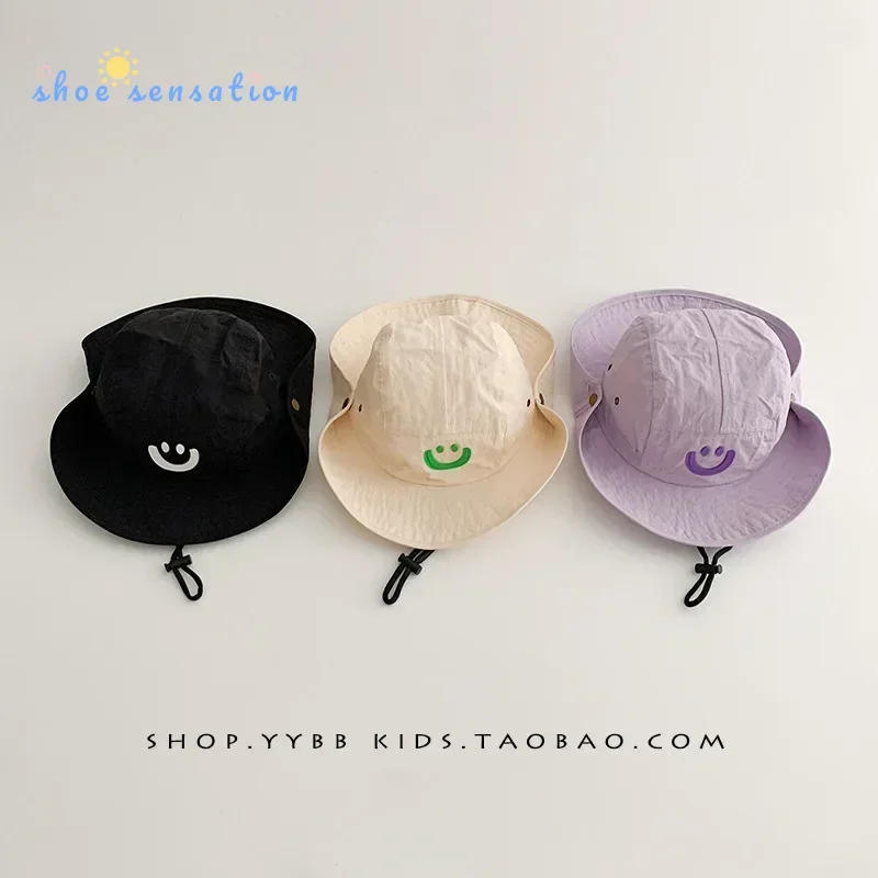 Children's Cute Smiling Face Simple Everything Stylish Boys and Girls Summer Outing Sun Block Large Brimmed Fisherman Hat
Children's Cute Smiling Face Simple Everything Stylish Boys and Girls Summer Outing Sun Block Large Brimmed Fisherman Hat