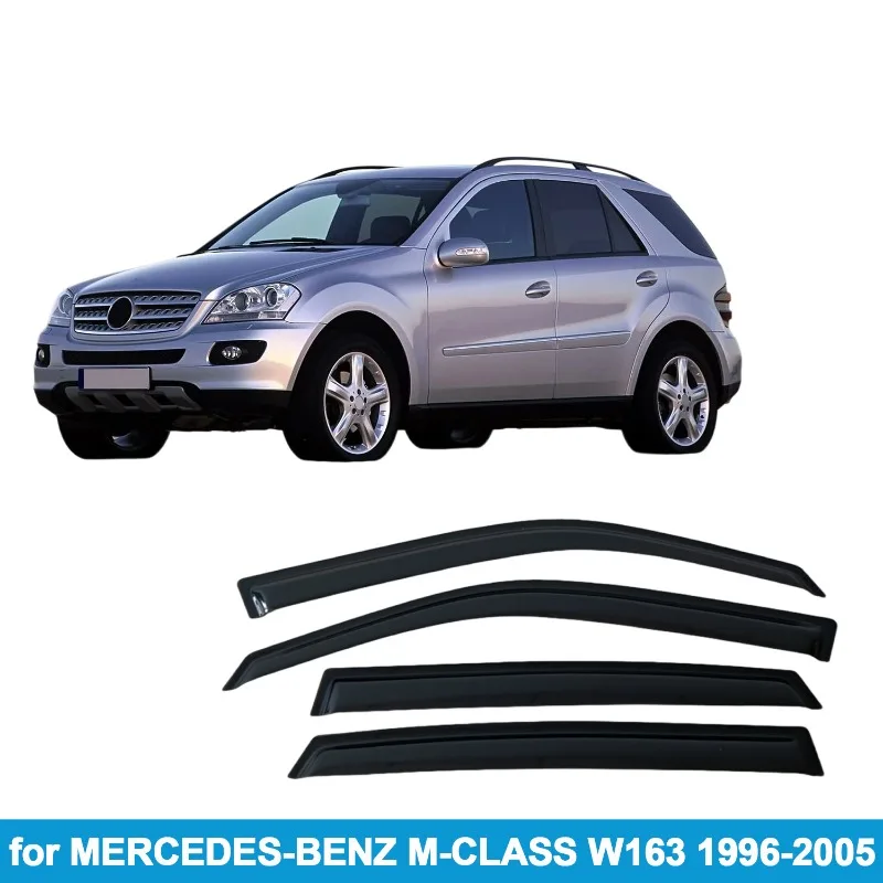 Thickened Injection Molding Transparent Side Window Wind Deflectors Rain Guards for Mercedes-Benz M-Class W163 1996-2005
Thickened Injection Molding Transparent Side Window Wind Deflectors Rain Guards for Mercedes-Benz M-Class W163 1996-2005