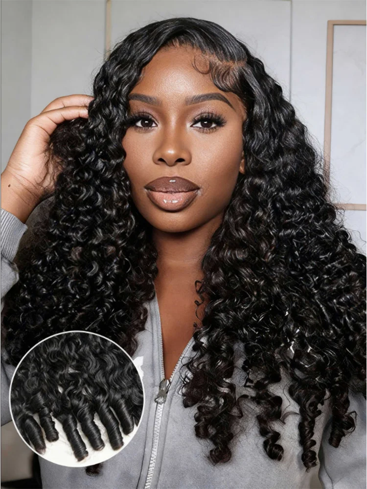 28 Inch Burmese Curly Human Hair Wig for Women 250% Density HD Transparent Lace Frontal Pre-Plucked Remi Hair Wigs
28 Inch Burmese Curly Human Hair Wig for Women 250% Density HD Transparent Lace Frontal Pre-Plucked Remi Hair Wigs