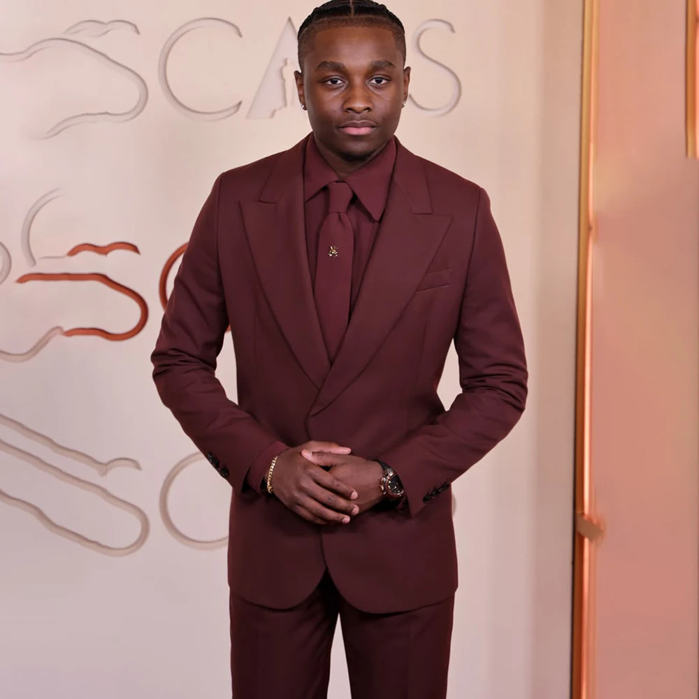 Sharp Men's Burgundy Slim Fit 2-Piece Suit Single Breasted Formal Tuxedo Set Wedding Evening Party Outfit Jacket Pants
Sharp Men's Burgundy Slim Fit 2-Piece Suit Single Breasted Formal Tuxedo Set Wedding Evening Party Outfit Jacket Pants