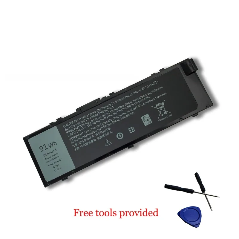 Новый аккумулятор MFKVP, совместимый с Dell Precision 7510 7520 7710 7720 M7510 M7710 T05W1 11,4 В 91 Втч
Новый аккумулятор MFKVP, совместимый с Dell Precision 7510 7520 7710 7720 M7510 M7710 T05W1 11,4 В 91 Втч