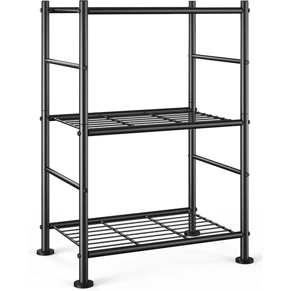 3 Tier Shel Organizer, Sturdy Metal Garage Shelving with Adjustable Leveling Feet, Space-Saving Shelves Organizer for Pantry, La
3 Tier Shel Organizer, Sturdy Metal Garage Shelving with Adjustable Leveling Feet, Space-Saving Shelves Organizer for Pantry, La