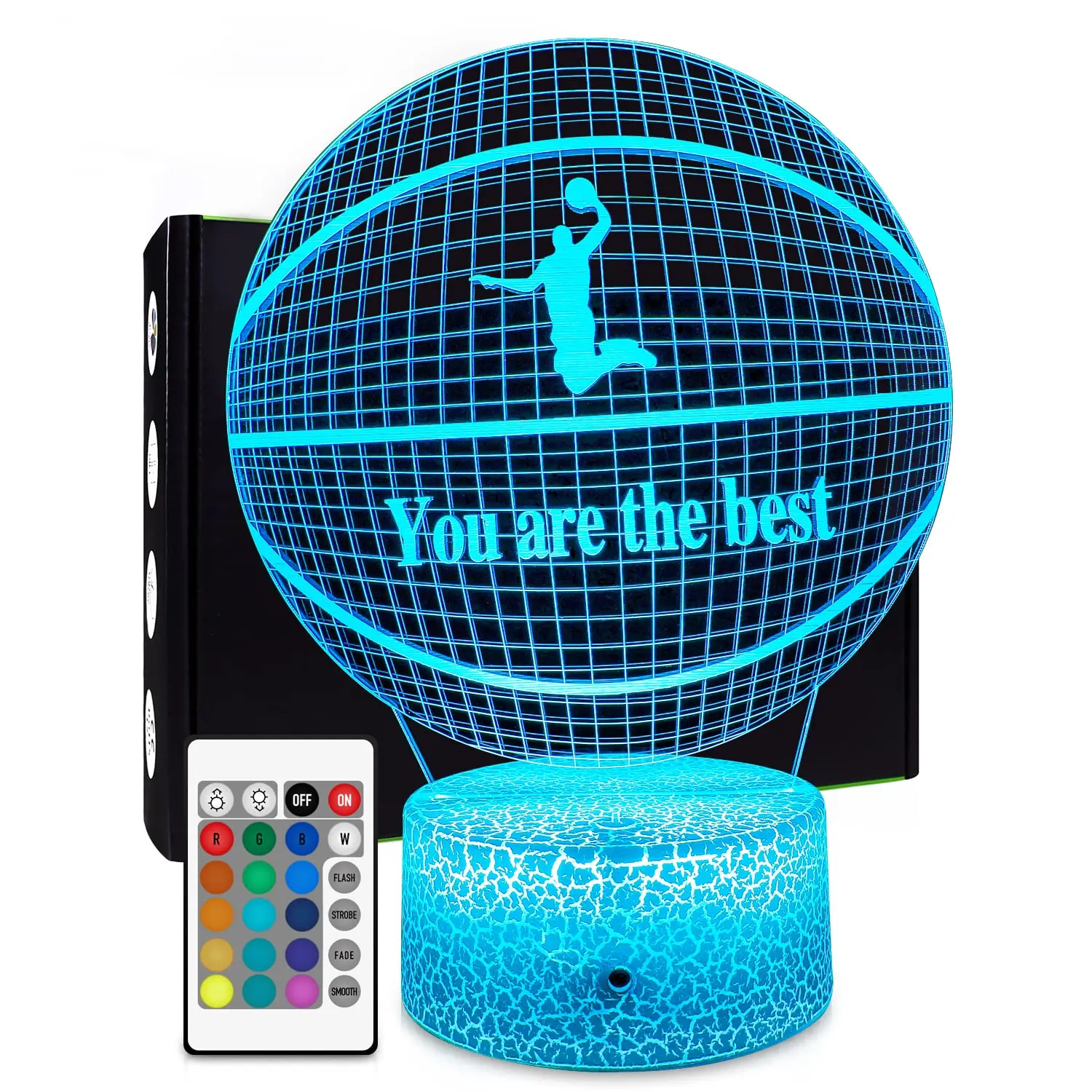 3D Baskerba Night Light for Lover, Brithday Or Chrismas Gifts with Remote and Smart Touch 16 Colors Changing Dimmable Table Lamp
3D Baskerba Night Light for Lover, Brithday Or Chrismas Gifts with Remote and Smart Touch 16 Colors Changing Dimmable Table Lamp