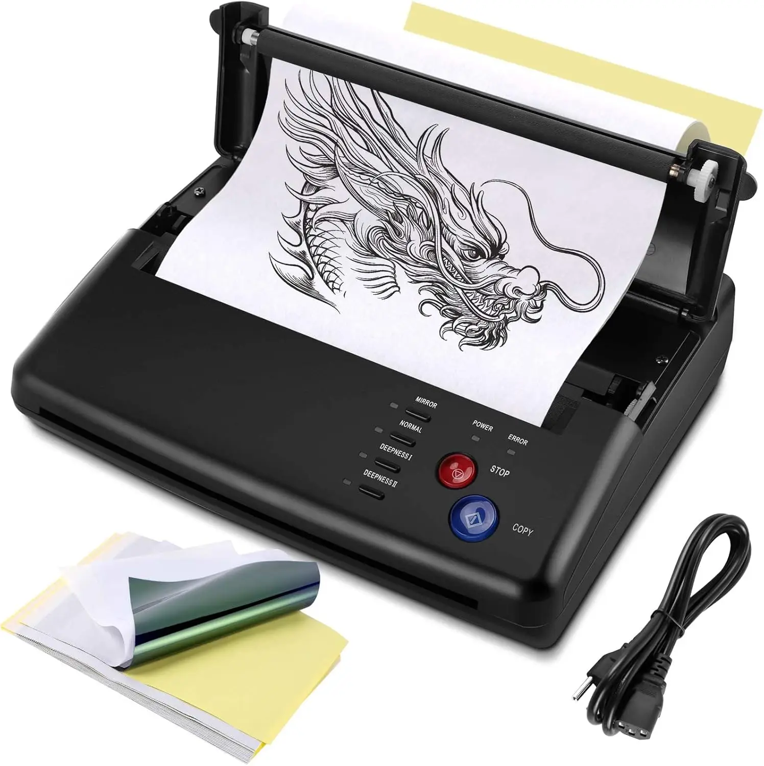 Tattoo Stencil Transfer Copier Printer with 20 Free Papers, Thermal Copier for Artists
Tattoo Stencil Transfer Copier Printer with 20 Free Papers, Thermal Copier for Artists