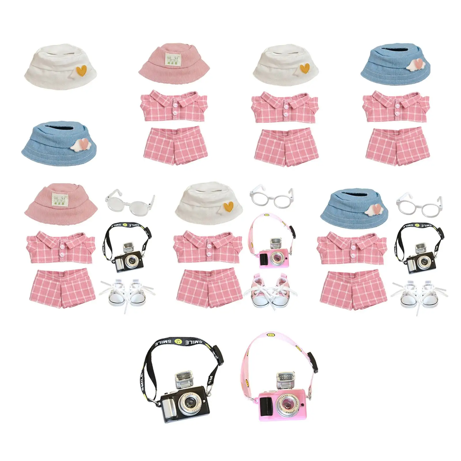 Plush Figure Wide Brim Hat Girl Doll Bucket Hat Stylish Hands on Flexibility Fashion Make Your Own Dolls for 17cm Plush Dolls
Plush Figure Wide Brim Hat Girl Doll Bucket Hat Stylish Hands on Flexibility Fashion Make Your Own Dolls for 17cm Plush Dolls