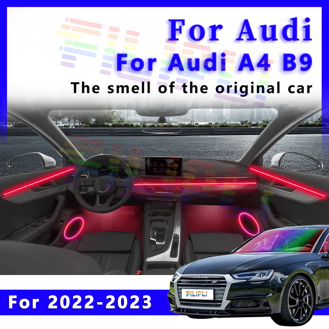 Для Audi A4 B9 2022-2023 полноцветный стример светодиодное украшение автомобиля окружающее освещение интерьерная акриловая направляющая полоса лампа
Для Audi A4 B9 2022-2023 полноцветный стример светодиодное украшение автомобиля окружающее освещение интерьерная акриловая направляющая полоса лампа