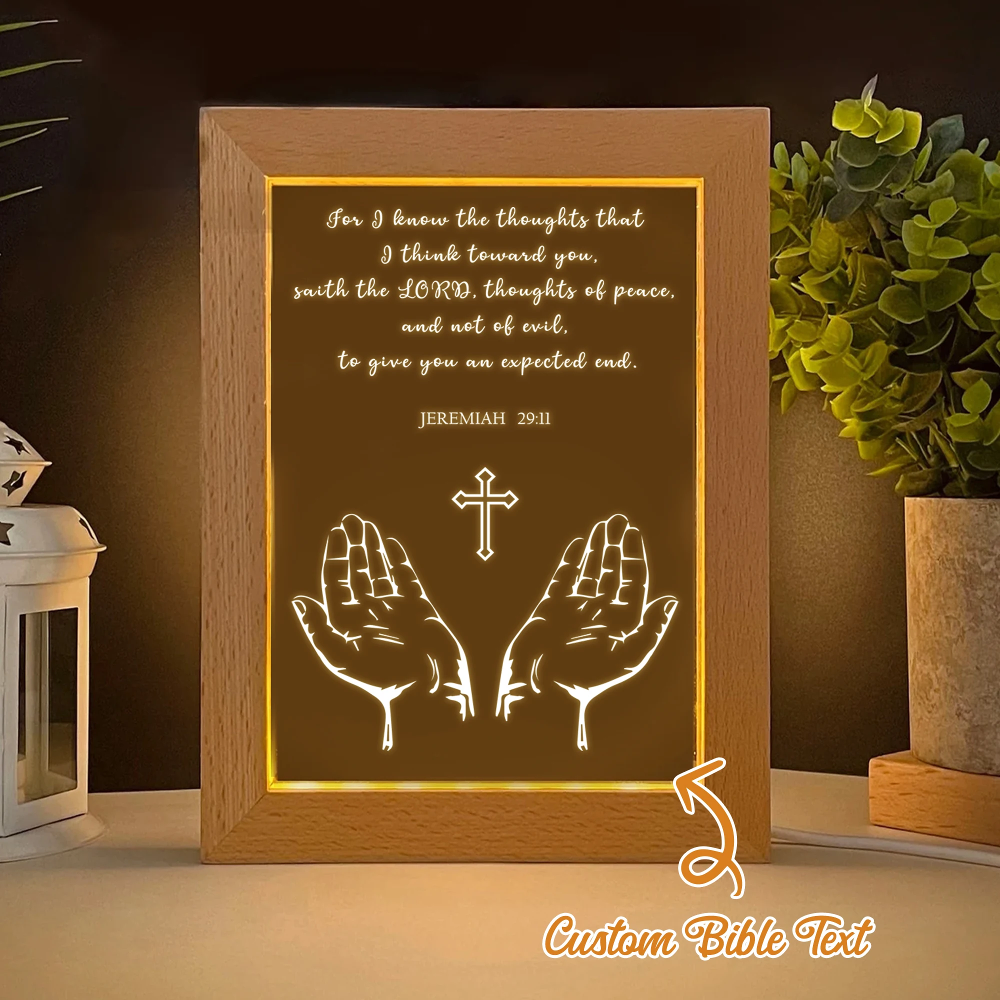 Customized Bible Verse Text LED Night View Photo Frame Personalized Gifts Family Living Room Bedroom Dining Room Home Decoration
Customized Bible Verse Text LED Night View Photo Frame Personalized Gifts Family Living Room Bedroom Dining Room Home Decoration