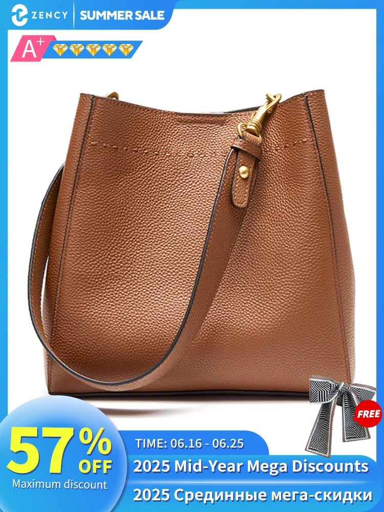 Zency New Genuine Leather Casual Shopper Shoulder Bag Commuter Large Bucket Handbag Simple High Quality Women Tote Underarm Bags
Zency New Genuine Leather Casual Shopper Shoulder Bag Commuter Large Bucket Handbag Simple High Quality Women Tote Underarm Bags