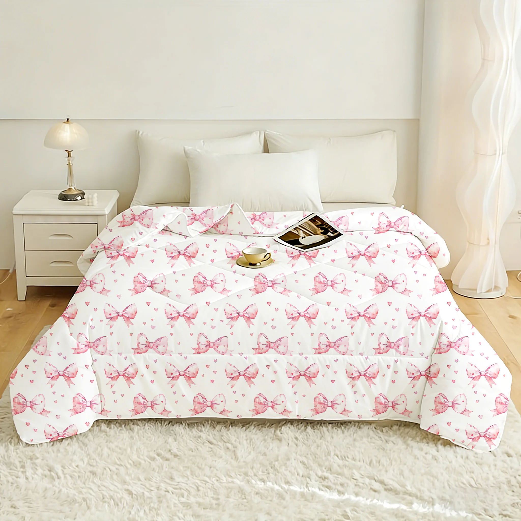 1pc Watercolor Bow & Heart Quilt Core (Includes 1 quilt core only, no pillowcases or pillow inserts)
1pc Watercolor Bow & Heart Quilt Core (Includes 1 quilt core only, no pillowcases or pillow inserts)