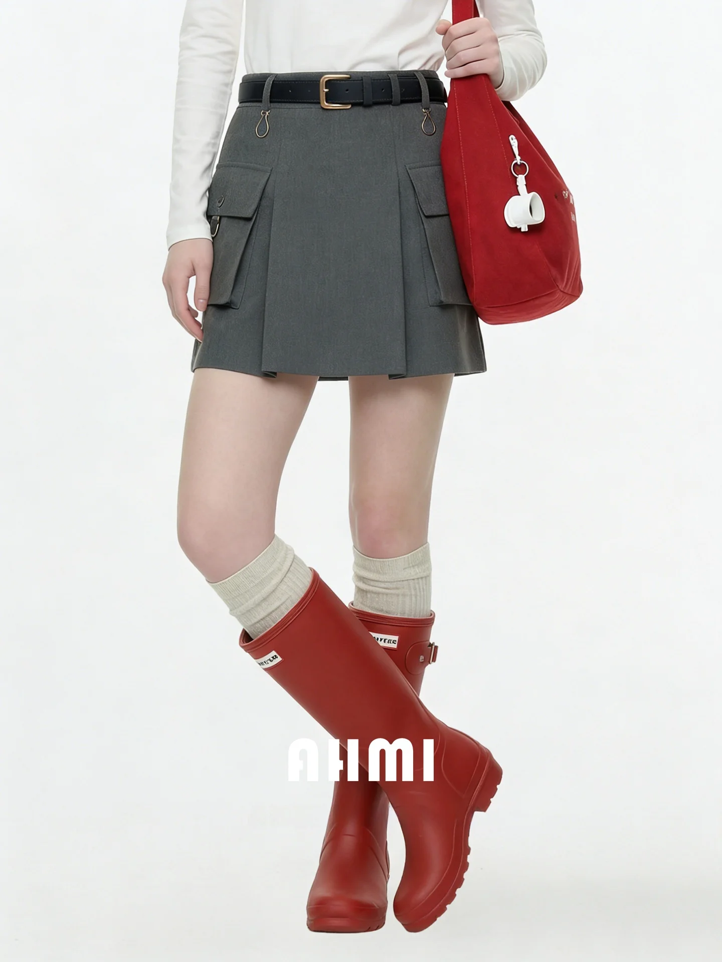 AHMI Grey Retro Multi-Pocket Workwear Style High Waist Skirt Women's Spring Autumn New Versatile Crossbody A-Line Skirt
AHMI Grey Retro Multi-Pocket Workwear Style High Waist Skirt Women's Spring Autumn New Versatile Crossbody A-Line Skirt