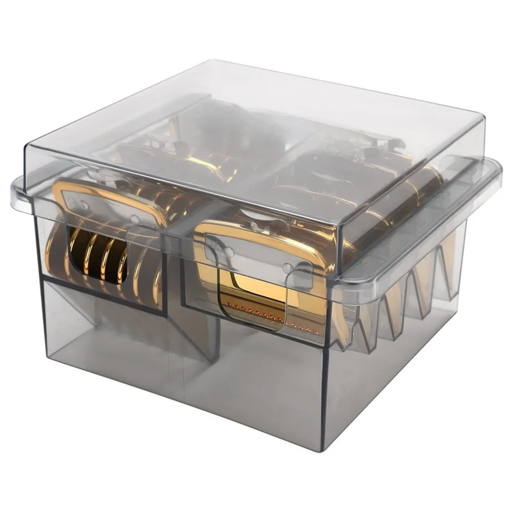 Universal Hair Clipper Storage Box 8 Grids Storage Case Limited Position Comb Storage Rack Professional Plastic
Universal Hair Clipper Storage Box 8 Grids Storage Case Limited Position Comb Storage Rack Professional Plastic