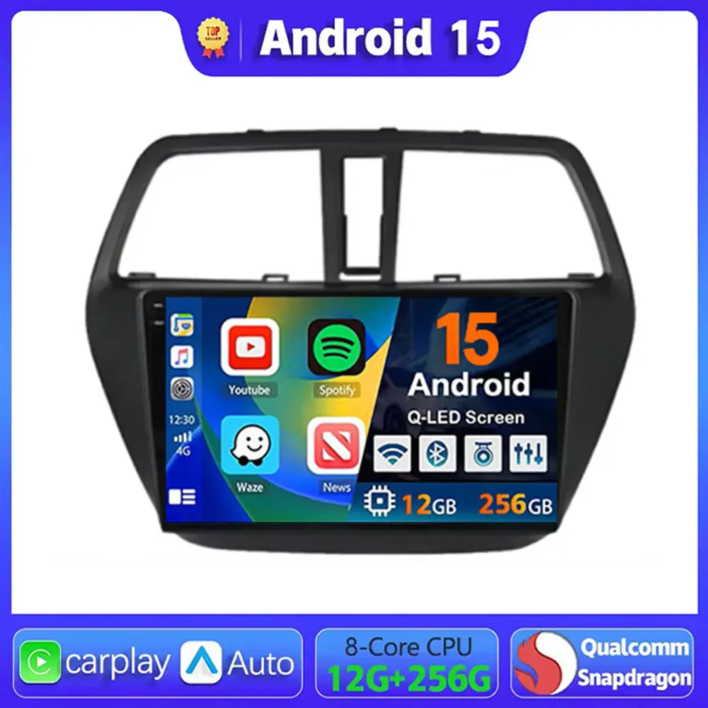 Android 15 Wireless Carplay Auto Car Radio For Suzuki SX4 S-Cross 2014 2015 2016 2017 Multimedia Player Stereo GPS WIFI+4G Vdeo
Android 15 Wireless Carplay Auto Car Radio For Suzuki SX4 S-Cross 2014 2015 2016 2017 Multimedia Player Stereo GPS WIFI+4G Vdeo