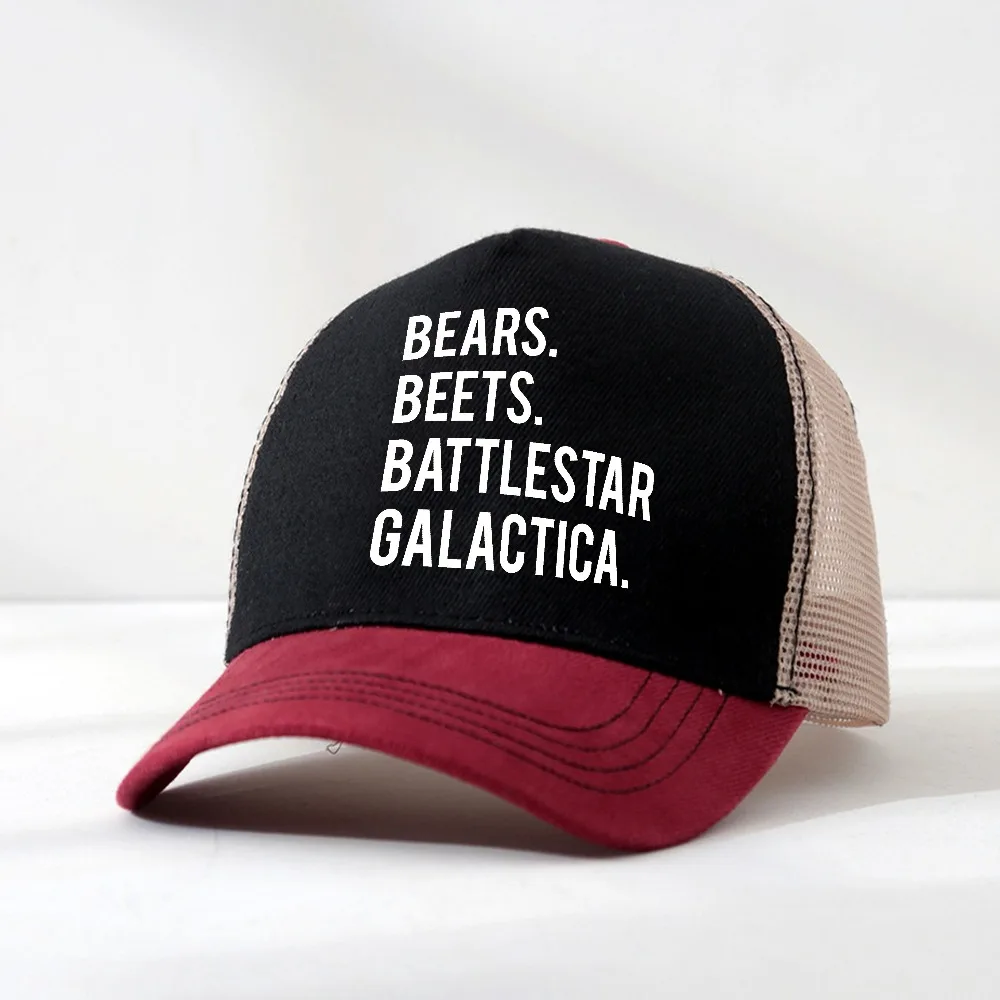 men summer Mesh breathable Trucker Hat The Office Tv Show Mens hats Bears Beets Battlestar Galactica Funny Baseball Cap
men summer Mesh breathable Trucker Hat The Office Tv Show Mens hats Bears Beets Battlestar Galactica Funny Baseball Cap
