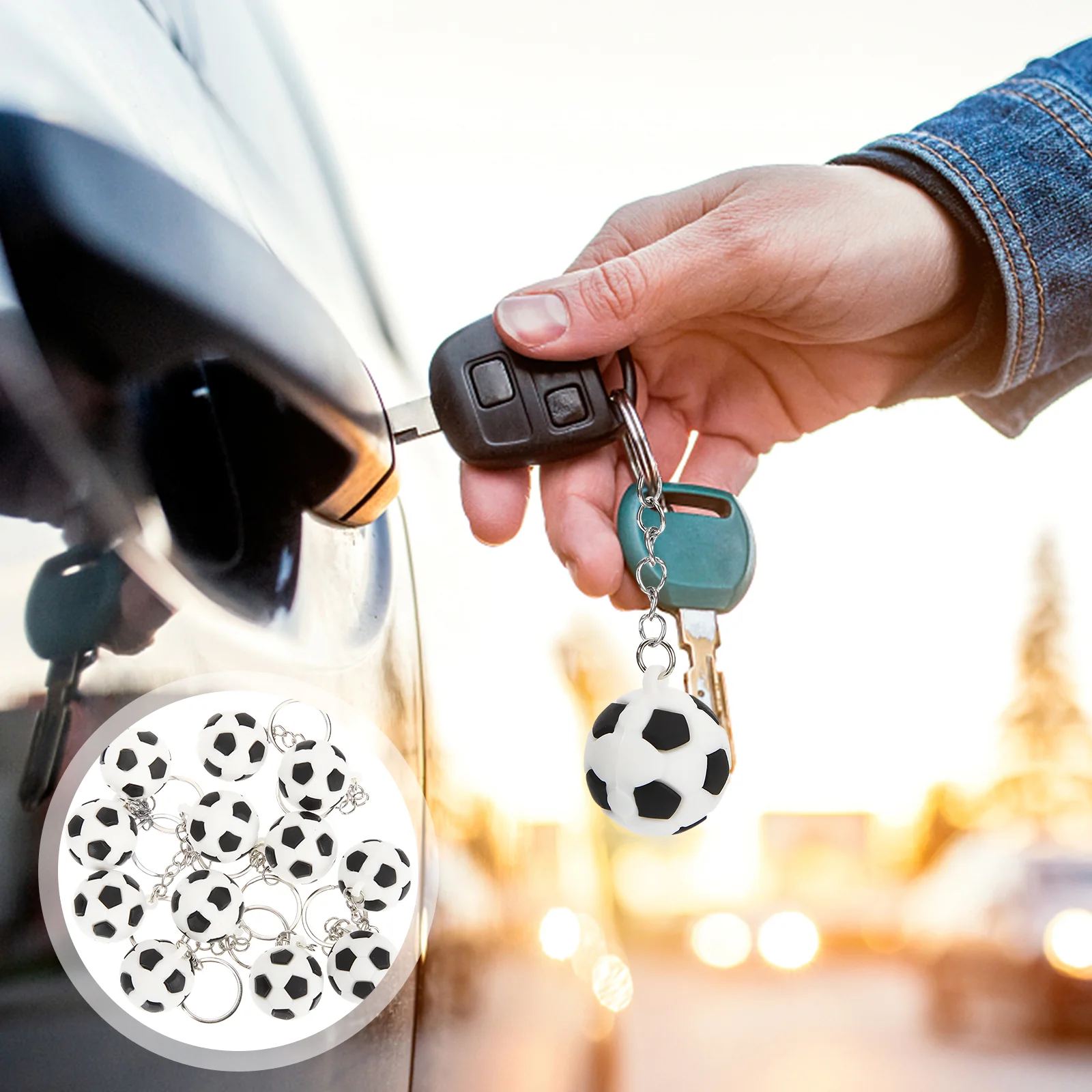 12 Pcs Charm Football Keychain Keyrings Novelty Keychains Soft Rubber Birthday Gift
12 Pcs Charm Football Keychain Keyrings Novelty Keychains Soft Rubber Birthday Gift
