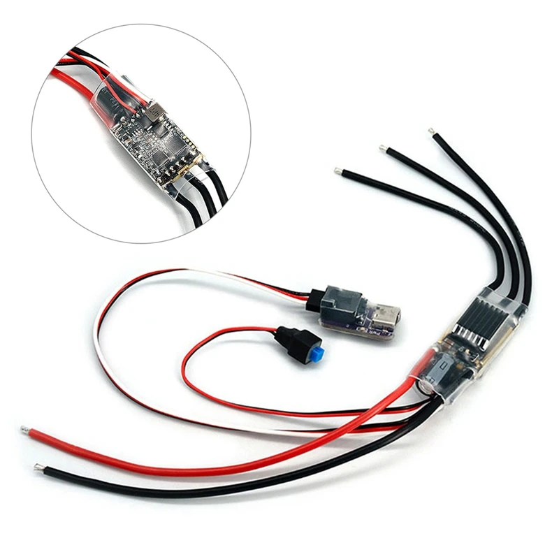 Practical RC Crawler ESC 50A Brushless AM32 2-6S BEC 5.2-8.2V Adjustable for 1/8 1/10 Scale Cars Axial SCX10 Traxxas TRX-4 TRX-6
Practical RC Crawler ESC 50A Brushless AM32 2-6S BEC 5.2-8.2V Adjustable for 1/8 1/10 Scale Cars Axial SCX10 Traxxas TRX-4 TRX-6