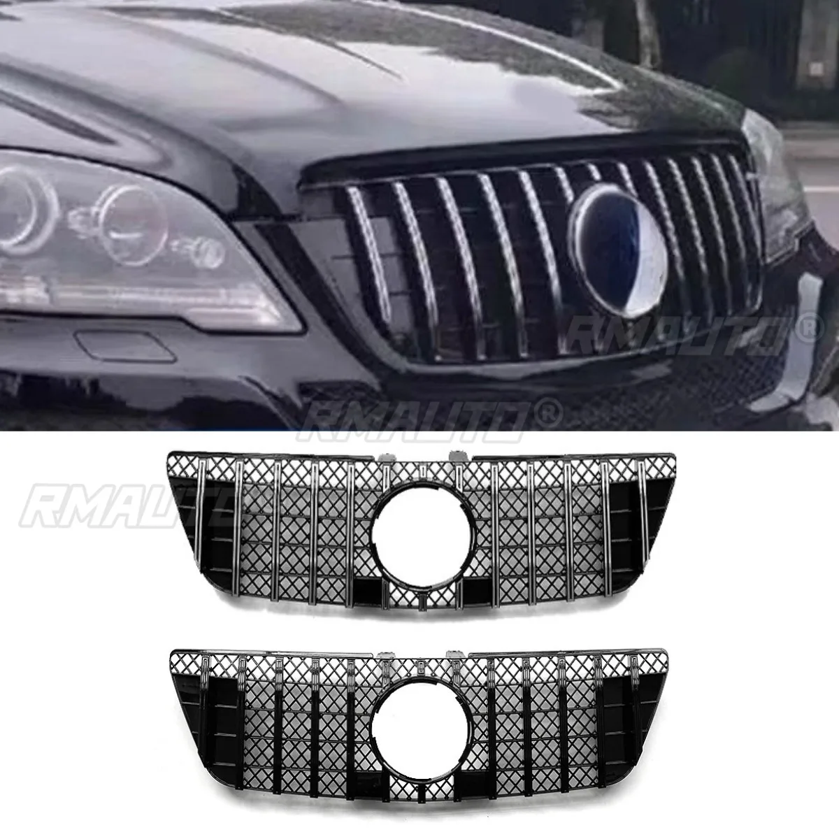 Car Bumper Grill For Mercedes Benz ML W164 2009-201011 GT Style Decorative Cover Trim Racing Grille Body Kit Front Bumper Grill
Car Bumper Grill For Mercedes Benz ML W164 2009-201011 GT Style Decorative Cover Trim Racing Grille Body Kit Front Bumper Grill