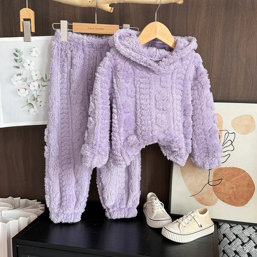 Autumn Winter Kids Solid Color Casual Sleepwear Outfit Hoodie Top + Pant 2 Pcs Set 3-7 Years Girls Fashion Cute Home Clothes
Autumn Winter Kids Solid Color Casual Sleepwear Outfit Hoodie Top + Pant 2 Pcs Set 3-7 Years Girls Fashion Cute Home Clothes