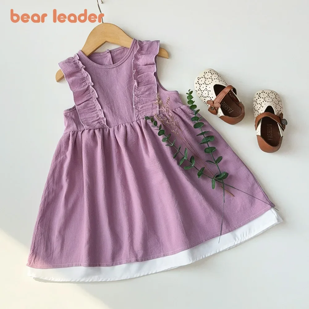 Bear Leader Summer New Purple Ruffled Vest Princess Dresses Cute Casual Girls Dress Solid Color Children's Clothing 3-7 Years
Bear Leader Summer New Purple Ruffled Vest Princess Dresses Cute Casual Girls Dress Solid Color Children's Clothing 3-7 Years