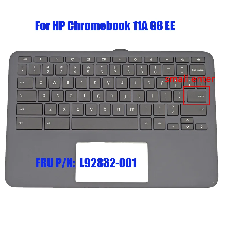 L92832-001 Palmrest C-cover with Keyboard For HP Chromebook 11A G8 EE KB Bezel Upper Cover C Cover Black Original New
L92832-001 Palmrest C-cover with Keyboard For HP Chromebook 11A G8 EE KB Bezel Upper Cover C Cover Black Original New