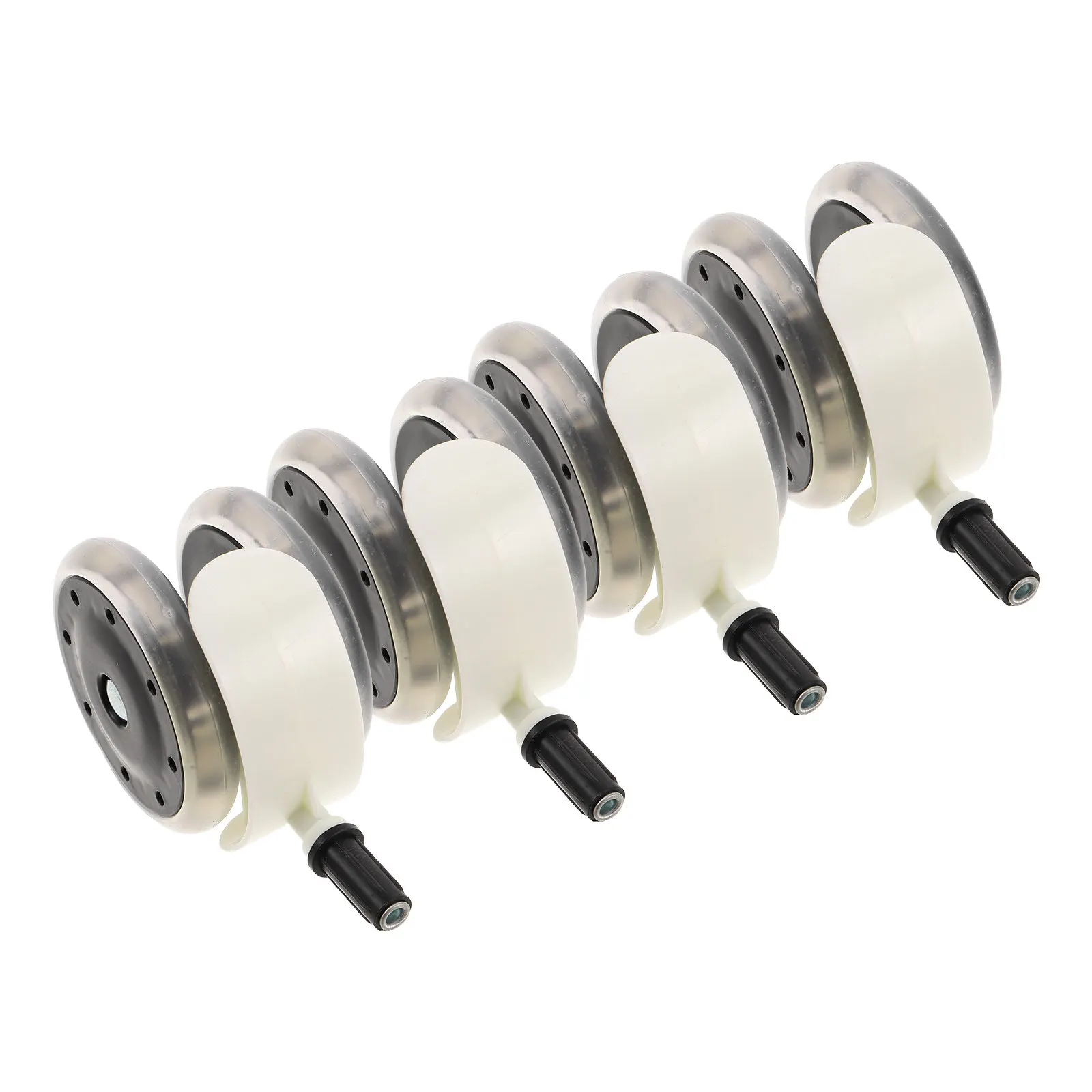 Комплект из 4 универсальных бесшумных колес из полипропилена для детских колясок, ходунков и прогулочных колясок, обеспечивающий плавное и тихое движение в ночное время
Комплект из 4 универсальных бесшумных колес из полипропилена для детских колясок, ходунков и прогулочных колясок, обеспечивающий плавное и тихое движение в ночное время