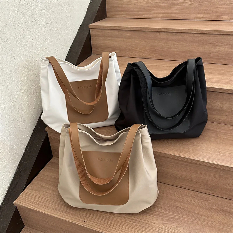 Commuting Large Capacity Canvas Tote Bag For Women Autumn Style Instote HandBags Simple Daily Fashion Shoulder Deffle Bags
Commuting Large Capacity Canvas Tote Bag For Women Autumn Style Instote HandBags Simple Daily Fashion Shoulder Deffle Bags