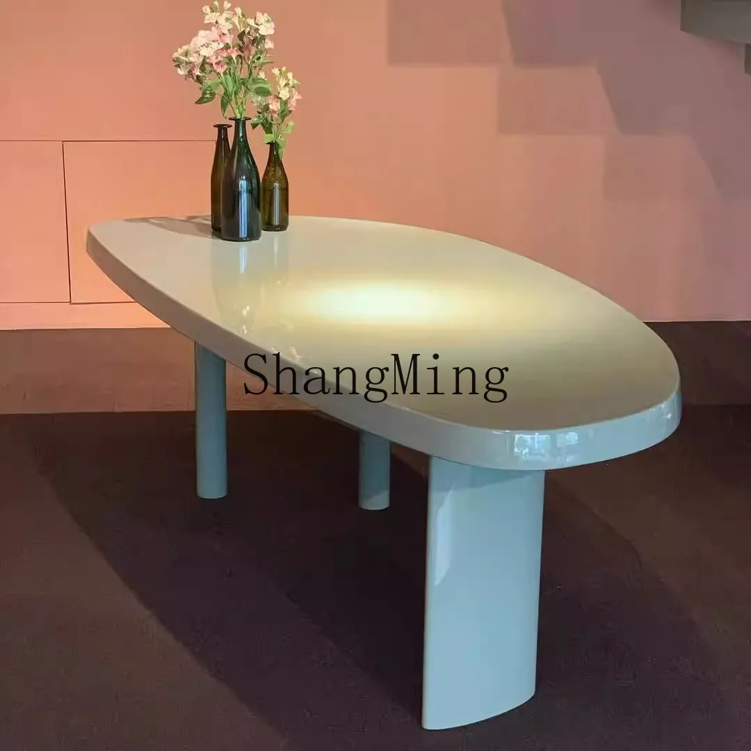 PYH light luxury paint desk minimalist semi-oval computer desk curved luxury boss table
PYH light luxury paint desk minimalist semi-oval computer desk curved luxury boss table