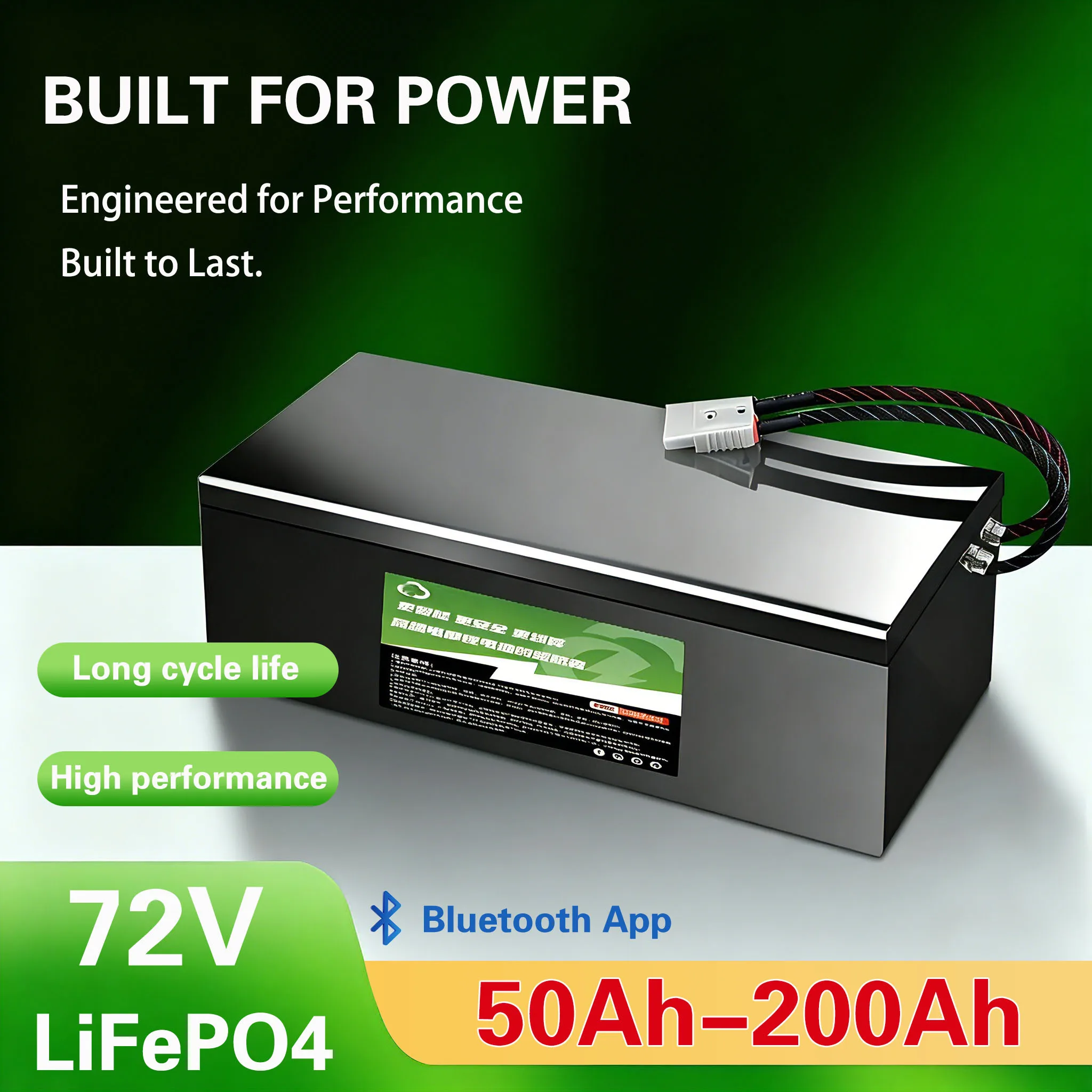 72V Lifepo4 50Ah 60Ah 70Ah 80Ah 100Ah 150Ah 180Ah 200Ah Lithium Battery for Scooter Motorcycle Tricycle Electric Four-Wheels Car
72V Lifepo4 50Ah 60Ah 70Ah 80Ah 100Ah 150Ah 180Ah 200Ah Lithium Battery for Scooter Motorcycle Tricycle Electric Four-Wheels Car