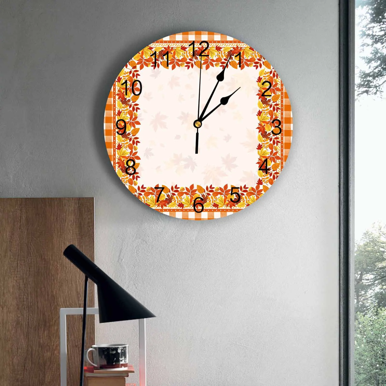 Bedroom Wall Clocks Farmhouse Autumn Leaves Living Room Clocks Ornaments Baby Room Study Mute Wall Clocks
Bedroom Wall Clocks Farmhouse Autumn Leaves Living Room Clocks Ornaments Baby Room Study Mute Wall Clocks