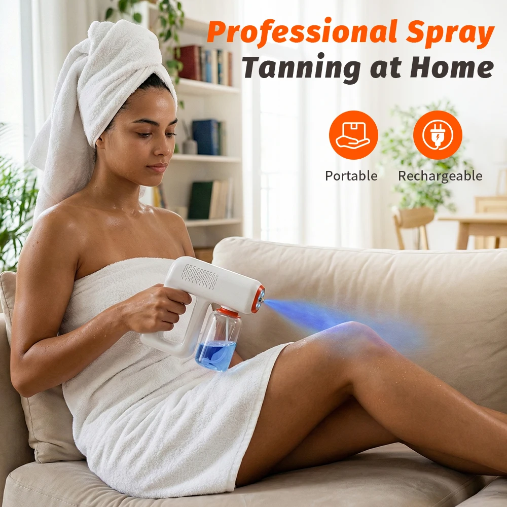 Sprayer Machine Electric Sprays Rechargeable Handheld Blue Light Bottle Adjustable Fogger Blackened Skin Machine Women Beauty
Sprayer Machine Electric Sprays Rechargeable Handheld Blue Light Bottle Adjustable Fogger Blackened Skin Machine Women Beauty