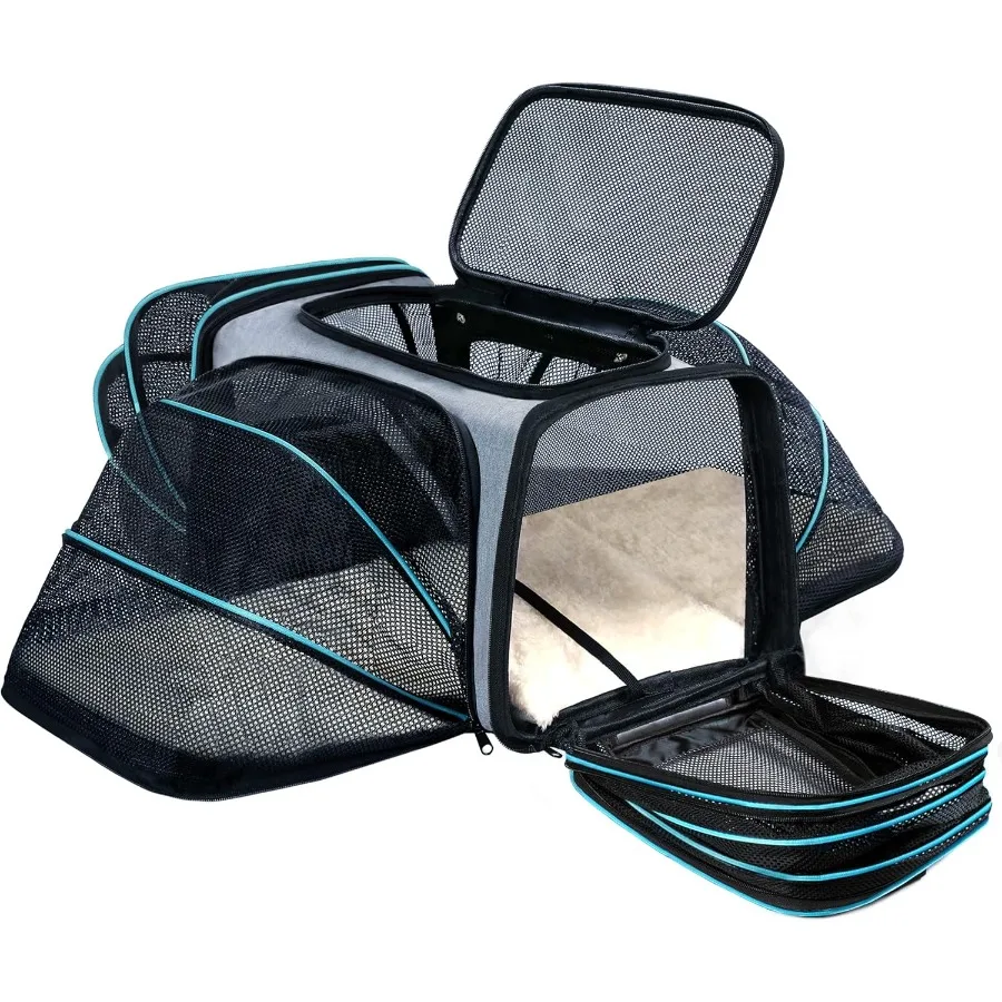 Airlineapproved expandable pet carrier for small cats and dogs with removable pad pockets ideal for travel TSAcompliant design
Airlineapproved expandable pet carrier for small cats and dogs with removable pad pockets ideal for travel TSAcompliant design