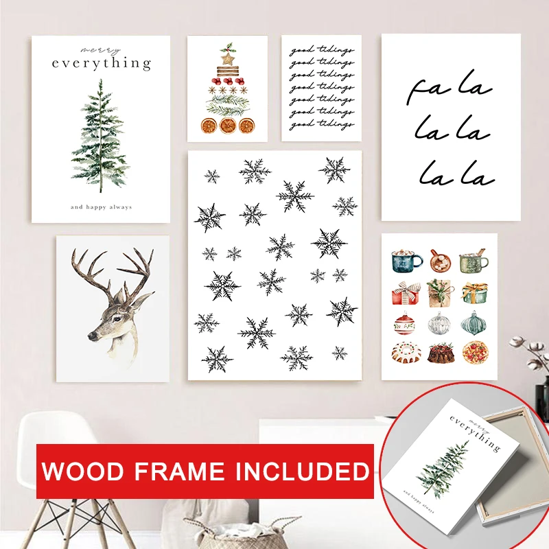 Framed Christmas Tree Canvas Poster Painting Party Decor Merry Christmas Wall Art Painting Cartoon Picture Room Home Decoration
Framed Christmas Tree Canvas Poster Painting Party Decor Merry Christmas Wall Art Painting Cartoon Picture Room Home Decoration