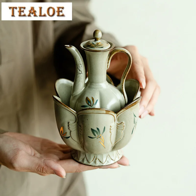 180 мл античный золотой рисунок чайник ручной бабочка орхидея керамические грелки для вина чайник чашки термос ведро чайная мусорная банка винный набор
180 мл античный золотой рисунок чайник ручной бабочка орхидея керамические грелки для вина чайник чашки термос ведро чайная мусорная банка винный набор