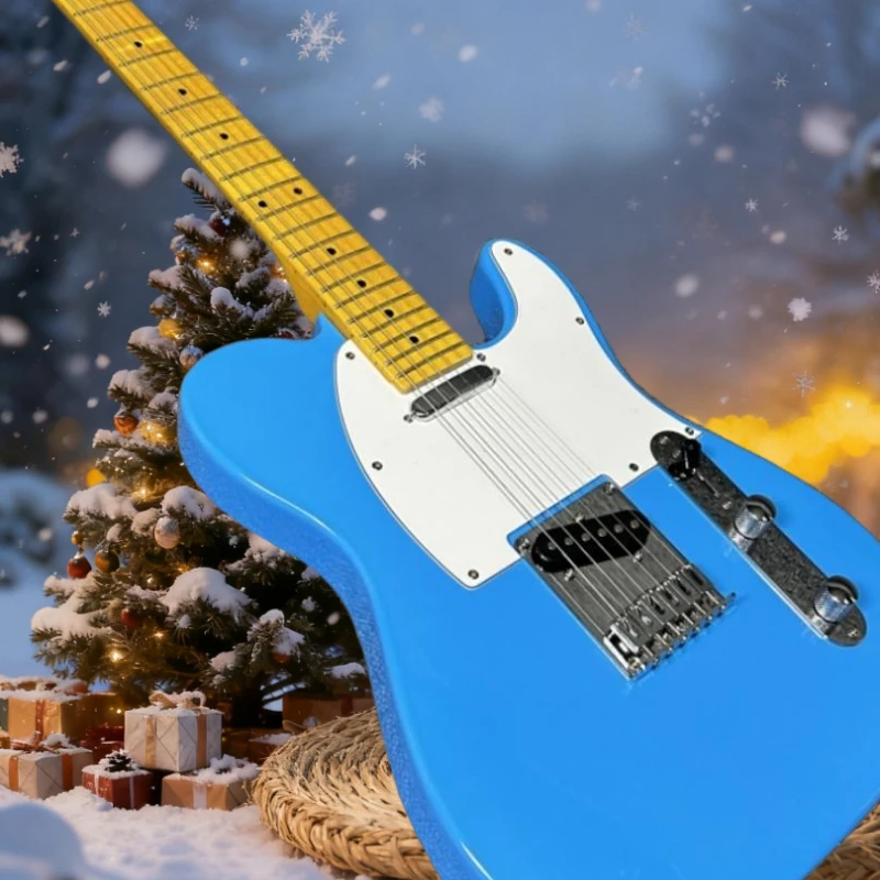 Best Sellers Blue TLE Electric Guitar with White Shield Maple Neck Free Shipping Sound Clear and Bright Gift Merry Christmas
Best Sellers Blue TLE Electric Guitar with White Shield Maple Neck Free Shipping Sound Clear and Bright Gift Merry Christmas