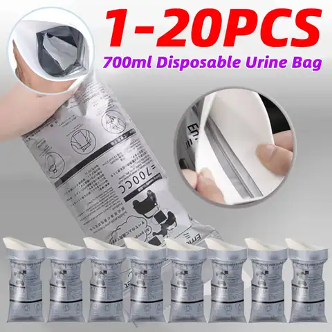 1-20PCS Portable Emergency Urine Bag Outdoor Camping Pee Bags Disposable Travel Vomit Bag Mini Mobile Toilet Bags for Men Women