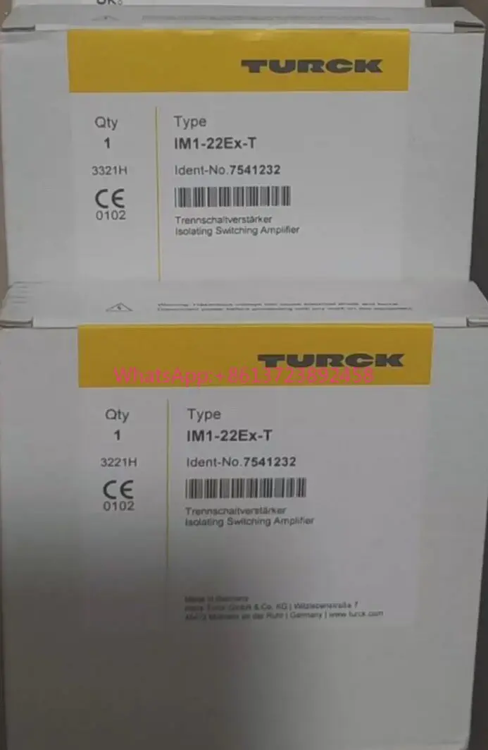 New Turck IM1-22Ex-T Isolation Amplifier, High Quality
New Turck IM1-22Ex-T Isolation Amplifier, High Quality