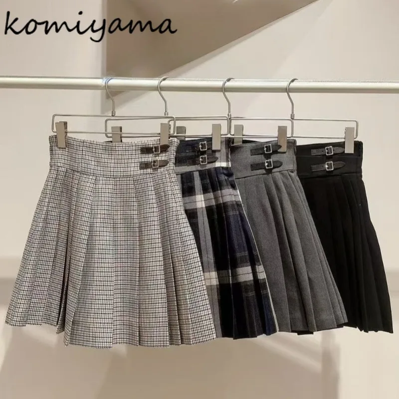 High Waist Pleated A-line Skirt Autumn New Skirts Japan Elegant Faldas Belt Buckle Decoration Ropa Mujer 2025 Woman Clothes
High Waist Pleated A-line Skirt Autumn New Skirts Japan Elegant Faldas Belt Buckle Decoration Ropa Mujer 2025 Woman Clothes