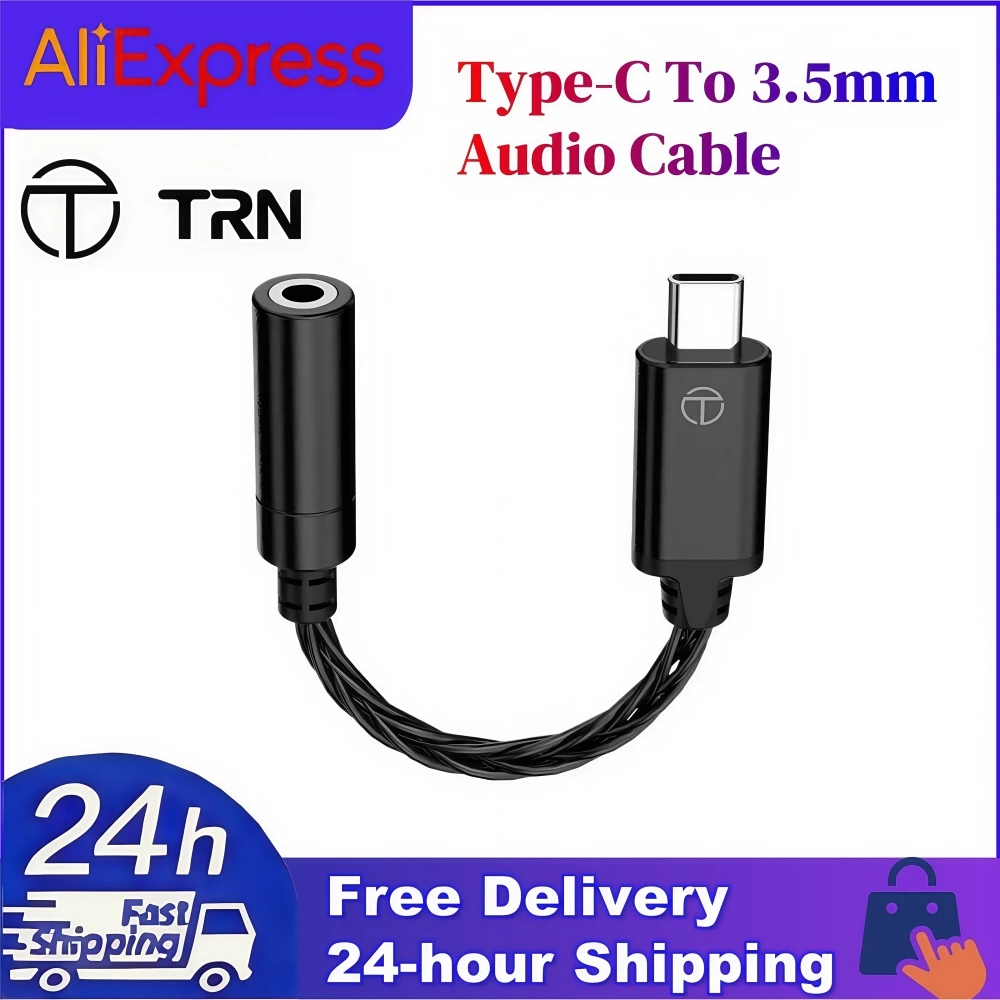 TRN TE DAC AMP Adapter HIFI Earphone Type-C To 3.5mm Audio Cable Chip Amplifier PCM 192kHz Adapter Cable
TRN TE DAC AMP Adapter HIFI Earphone Type-C To 3.5mm Audio Cable Chip Amplifier PCM 192kHz Adapter Cable