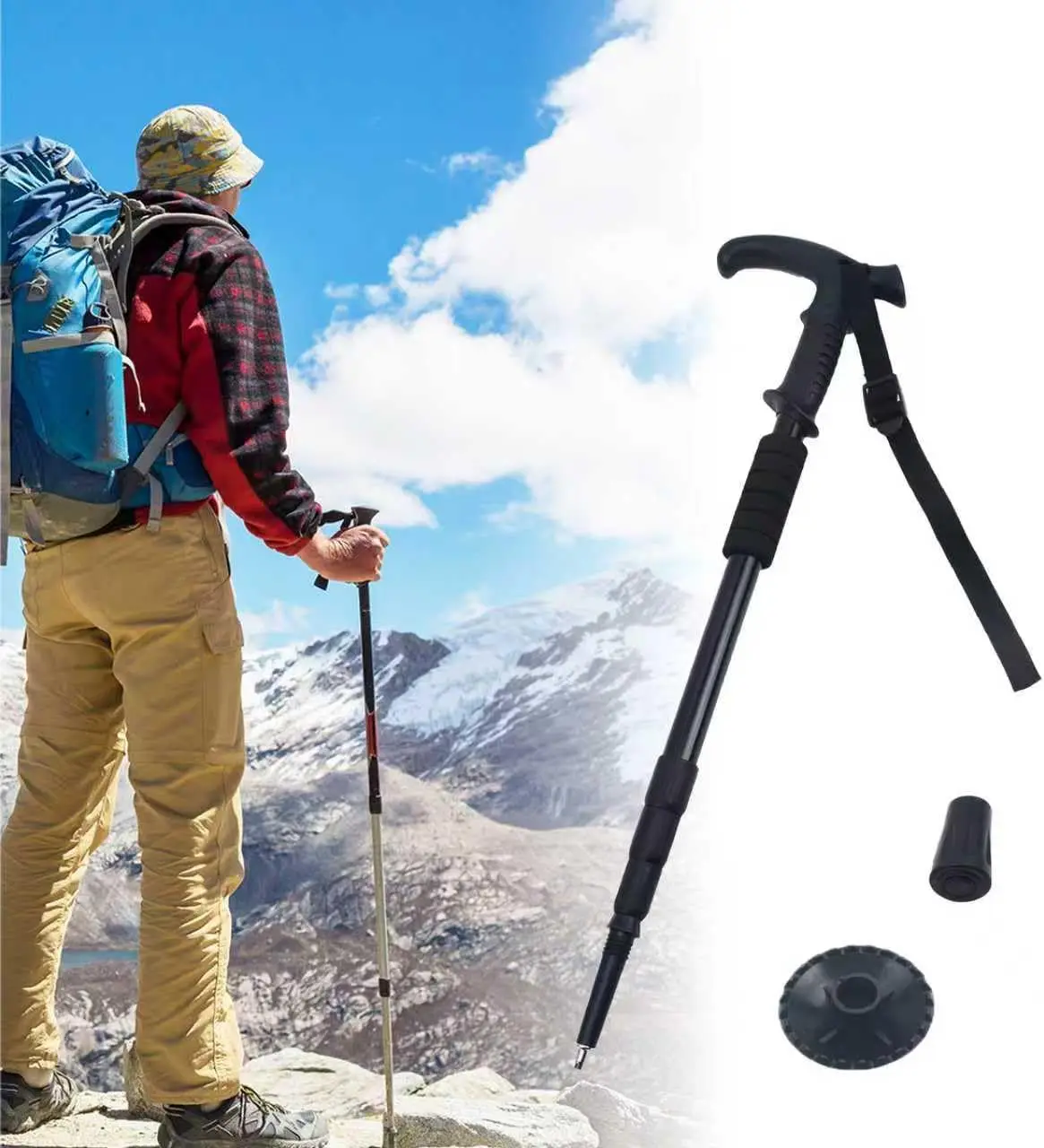 Retractable Trekking Pole Aluminum Alloy Walking Poles Portable Hiking Pole Suitable for Outdoor Activities Such as Mountaineering,Traveling,and Cross-Country Running
Retractable Trekking Pole Aluminum Alloy Walking Poles Portable Hiking Pole Suitable for Outdoor Activities Such as Mountaineering,Traveling,and Cross-Country Running