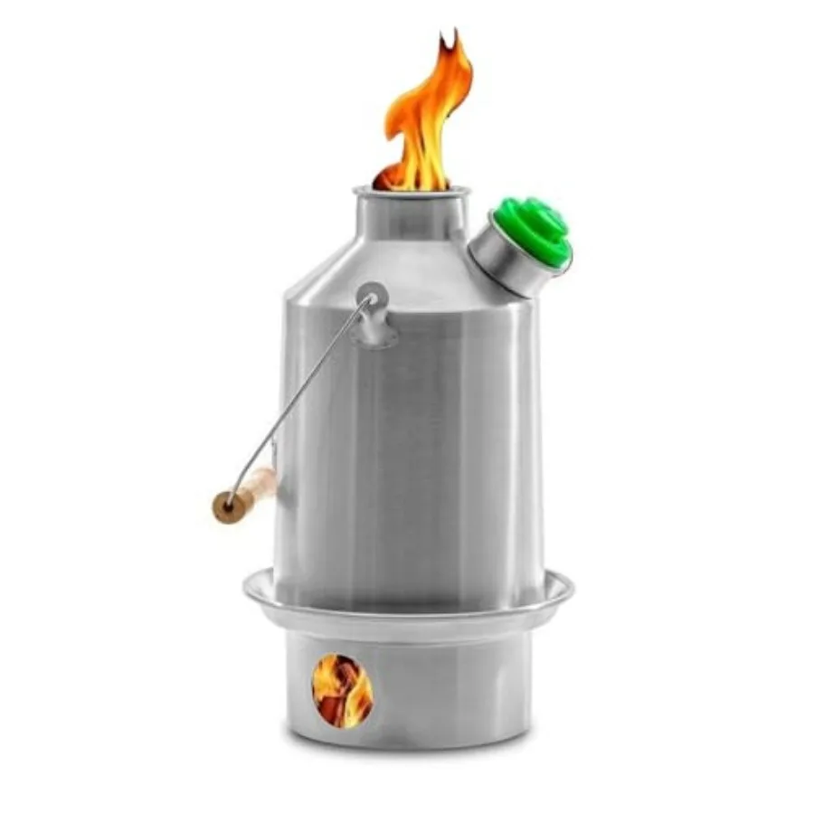 40fl.oz. Stainless Steel Whistles When Boiled Kettle Camp Stove in one Ultra-fast Wood Fuelled NO Batteries/Gas Camping
40fl.oz. Stainless Steel Whistles When Boiled Kettle Camp Stove in one Ultra-fast Wood Fuelled NO Batteries/Gas Camping