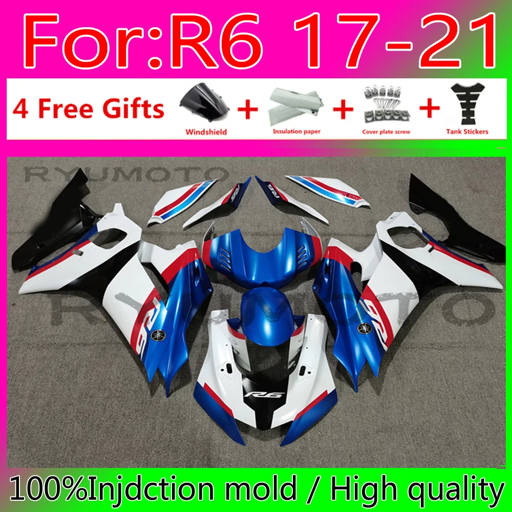 Новый комплект обтекателей для мотоцикла ABS для YAMAHA YZF-R6 2017 2018 2019 2020 R6 17 18 19 20 21, синий, белый
Новый комплект обтекателей для мотоцикла ABS для YAMAHA YZF-R6 2017 2018 2019 2020 R6 17 18 19 20 21, синий, белый