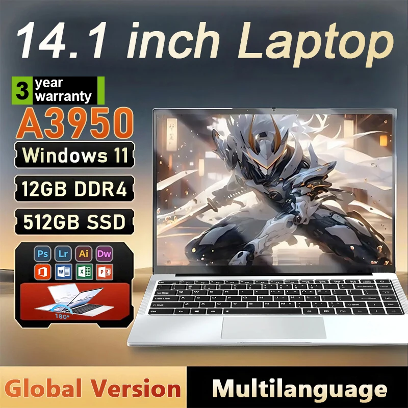 14.1" Intel Atom x7 A395012GB RAM 1TB 2TB SSD Windows 11 Notebook Office Learn Recreation Entertainment Portable Laptops
14.1" Intel Atom x7 A395012GB RAM 1TB 2TB SSD Windows 11 Notebook Office Learn Recreation Entertainment Portable Laptops