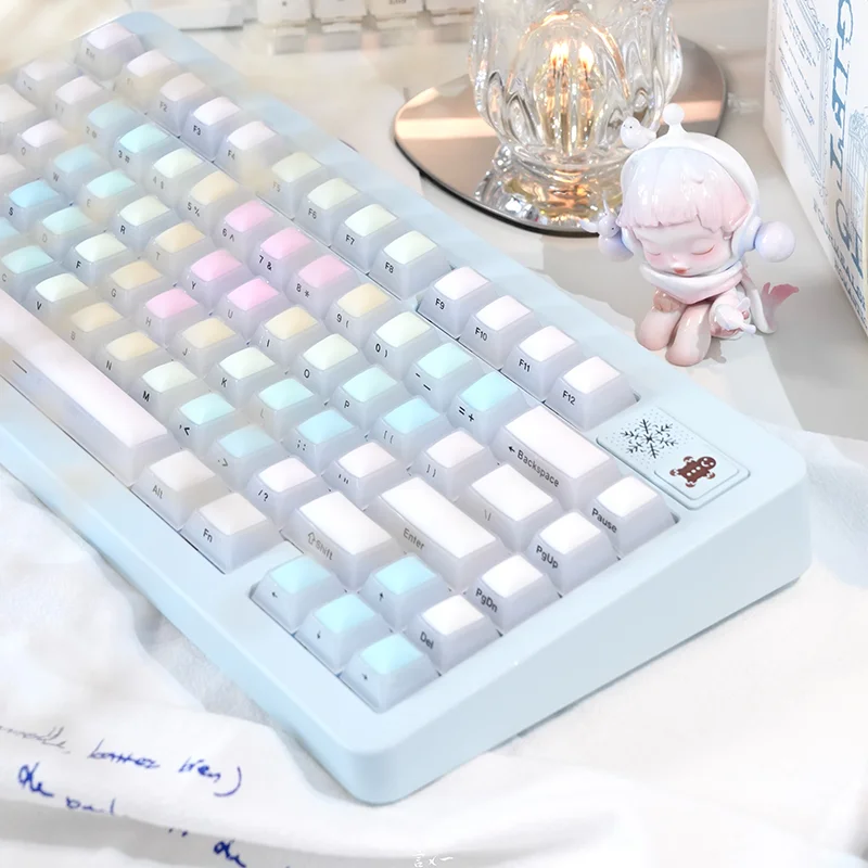 124 Keys Rainbow Gummy Candy Keycap Cherry Profile Side Engraved Translucent PC Silicone Keycaps Matte Fog Transparent Key Caps
124 Keys Rainbow Gummy Candy Keycap Cherry Profile Side Engraved Translucent PC Silicone Keycaps Matte Fog Transparent Key Caps