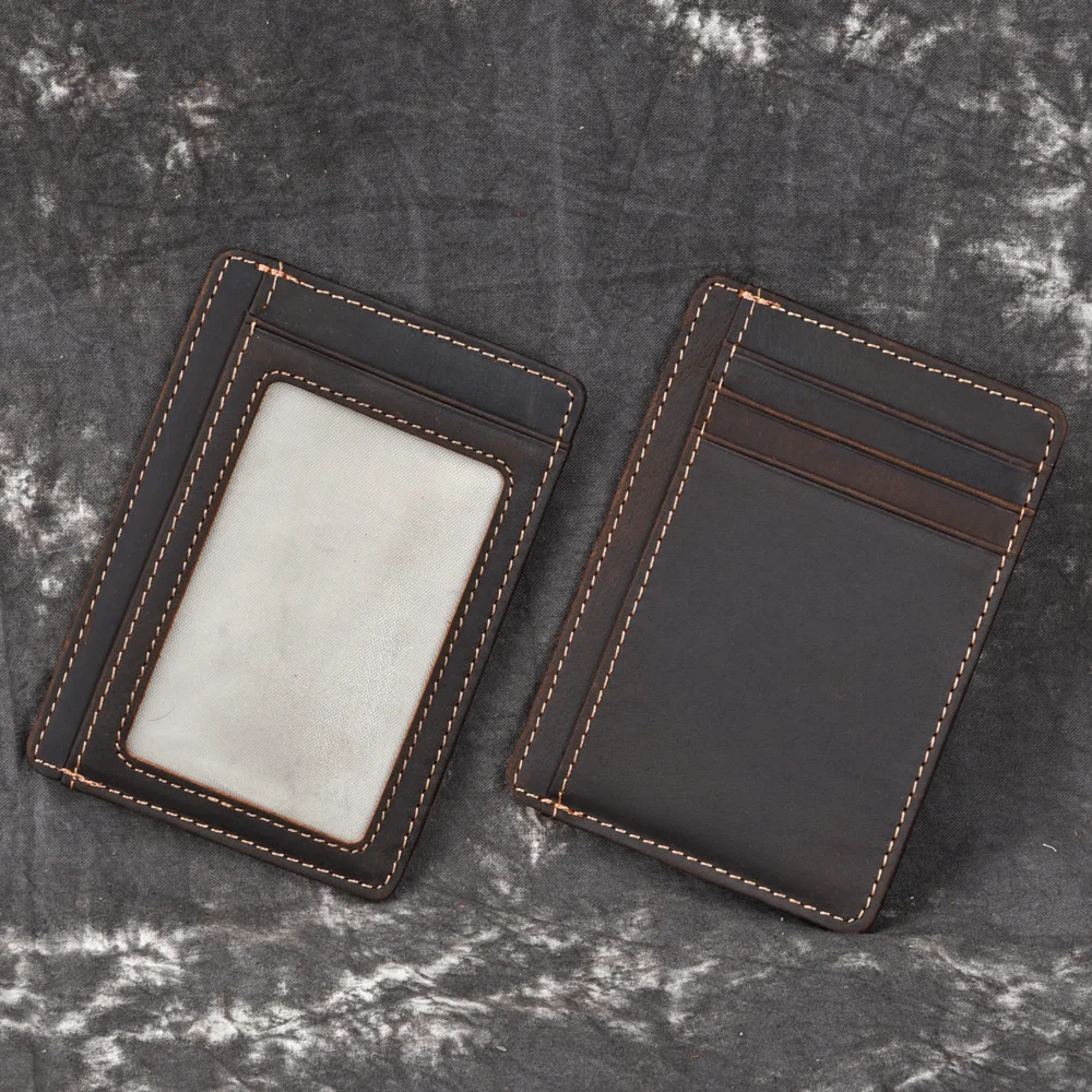High Quality Genuine Leather Men Multi-Cards Bag Holder Coin Purse Pocket Money Crazy Horse Cowhide Credit Card Wallet
High Quality Genuine Leather Men Multi-Cards Bag Holder Coin Purse Pocket Money Crazy Horse Cowhide Credit Card Wallet
